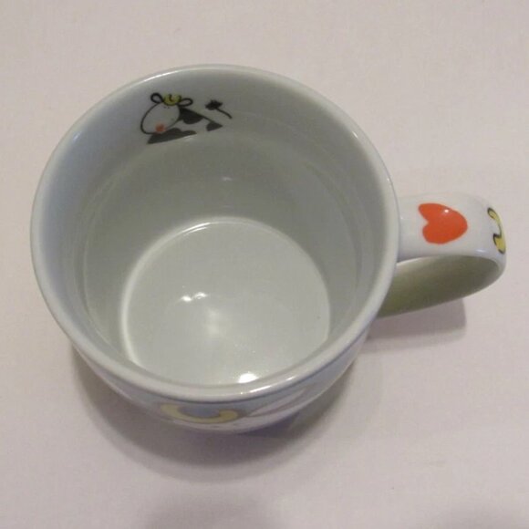 Moo Cow Porcelain Tea Coffee Cup Mug Gallery by Inhesion EUC Never Used - Picture 6 of 7